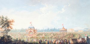Race at Cascine, av Giuseppe Maria Terreni (1739-1811), Italia