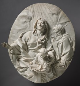 Jomfruens utdanning, ca. 1700 av Giuseppe Mazzuoli
