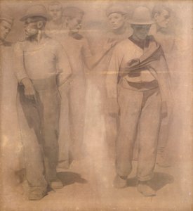 Tegneserie for The Fourth State av Giuseppe Pellizza da Volpedo