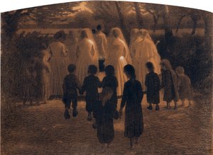 Det døde barnet av Pellizza da Volpedo, Giuseppe (1868-1907). Pastell på papp, størrelse: 71x98 av Giuseppe Pellizza da Volpedo