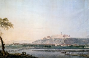 Fransk hær krysser Scrivia, maleri av Giuseppe Pietro Bagetti (1764-1831), Napoleonskrigene, Italia