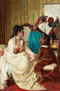 Gleden til en god mor (Le gioie della buona mamma). 1877
