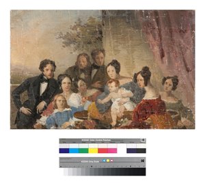 Sinigallia-familien, skisse, 1840-årene