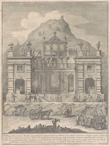 Den andre maskinen for Kina av 1778: En bolig nær Monte Testaccio av Giuseppe Vasi, after Giuseppe Palazzi
