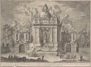 Prima Macchina for Chinea fra 1771: Asclepius-tempelet