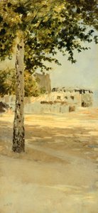 Nær Paris, av Giuseppe de Nittis, olje på lerret av Giuseppe or Joseph de Nittis