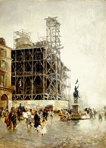 Pyramidplassen, av Giuseppe or Joseph de Nittis