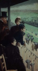 The Races at Auteuil (del av en triptyk) av Giuseppe or Joseph de Nittis