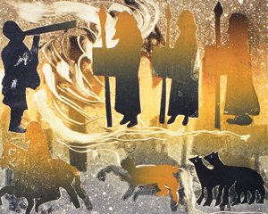 Pictish Melody, 2000 (monoprint)