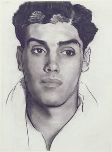 Head of a Young Man (kull på papir)