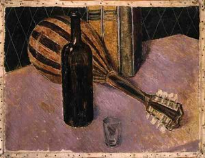 Stilleben med mandolin av Glyn Warren Philpot