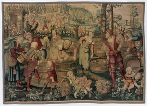 Høst: Vintage Scene fra Set of Four Seasons, sent 1600-tall - tidlig 1700-tall.