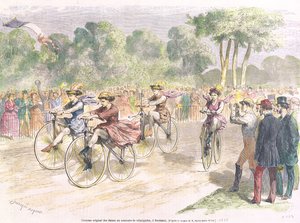 Originale kostymer for Velocipede-løpet i Bordeaux