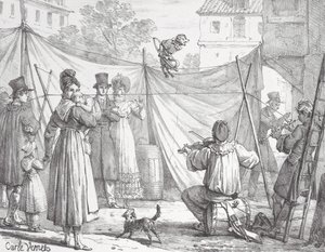Apen og leoparden Apen, 1818.