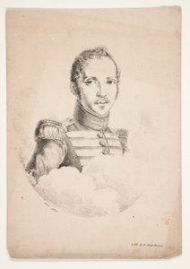 Ukjent (portrett av en soldat i bystlengde) av Godefroy Engelmann