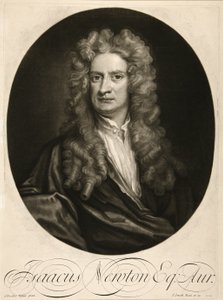 Isaac Newton, Esq., pub. 1712 (gravering) av Godfrey (after) Kneller