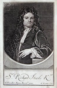 Portrett av Richard Steele, frontispice til 