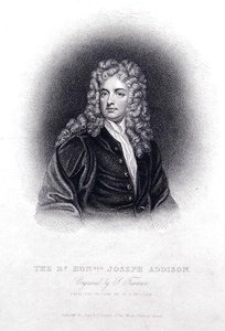 Rt Hon Joseph Addison (gravering) av Godfrey (after) Kneller