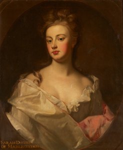 Portrett av Sarah, hertuginne av Marlborough (olje på lerret) av Godfrey (circle of) Kneller