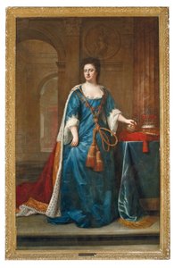 Portrett av dronning Anne (1665-1714) av Godfrey (studio of) Kneller