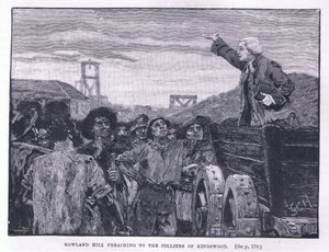 Rowland Hill forkynte for collierne ved Kingswood