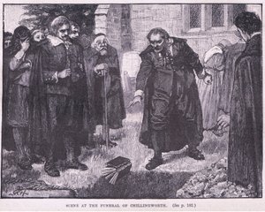 Scene at the funeral of Chillingworth AD 1644 