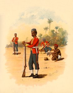 11. bengalske innfødte infanteri, 1890. av Godfrey Douglas Giles