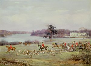 South Cheshire Hunt i Combermere Park, 1904