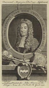 John Lord Somers, Lord High Chancellor of England av Godfrey Kneller