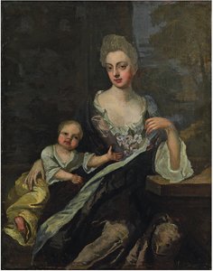 Portrett av en dame av Godfrey Kneller