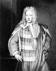 Portrett av Henry St. John (1678-1751) 1. Viscount Bolingroke, gravert av W.T. Fry