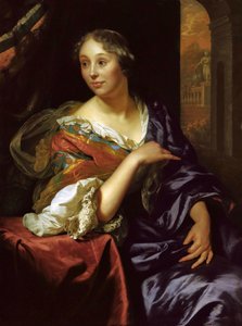 Portrett av Françoise van Diemen, 1679. av Godfried Cornelisz Schalcken