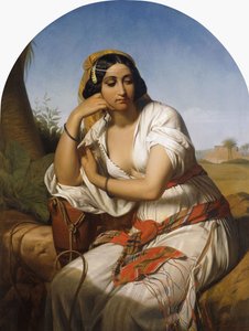 En beduinsk kvinne, 1848 av Godfried Guffens