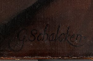 Selvportrett (detalj), før 1706 (olje på lerret)