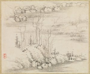 Landskap og trær, ca. 1679.