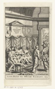 Tittelside for Alexander ab Alexander, Genialium dierum, del 1, 1673 av Gonsales Appelmans (attributed to)