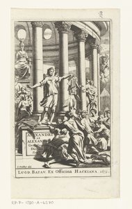 Tittelside for Alexander ab Alexander, Genialium dierum, del 2, 1673 av Gonsales Appelmans (attributed to)