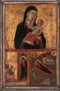 Madonna and Child with the Annunciation and the Nativity, ca. 1310-15.    1169676   no       norwegian Successfully Translated  Original: Studies for the Entombment of Christ Translat: Studies for the Entombment of Christ 1257837 no norwegian Successfully  av Goodhart Master