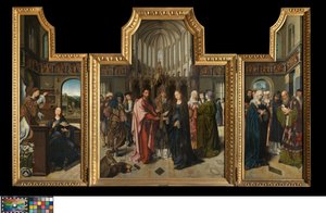 The Colibrant Triptych, ca. 1517 (olje på panel) av Goossen van der (1465 c.1538) Weyden