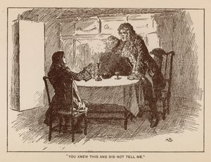 Illustrasjon for The History of Henry Esmond av Thackeray (litho)