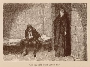 Illustrasjon for The History of Henry Esmond av Thackeray (litho)