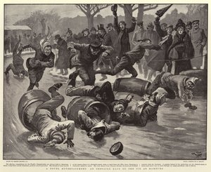 En romanunderholdning og et hinderløp på isen i Hamburg av Gordon Frederick Browne