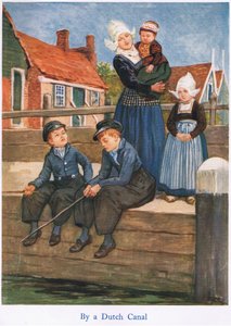 Holland: Ved en nederlandsk kanal av Gordon Frederick Browne