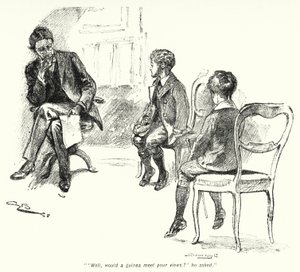 Illustrasjon for The Story of the Treasure Seekers av E Nesbit (litho) av Gordon Frederick Browne