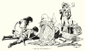 Illustrasjon for The Story of the Treasure Seekers av E Nesbit (litho) av Gordon Frederick Browne
