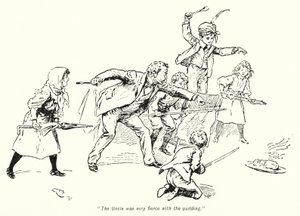 Illustrasjon for The Story of the Treasure Seekers av E Nesbit (litho)
