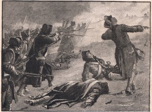 Montgomerys angrep på den lave byen, Quebec AD 1775 av Gordon Frederick Browne