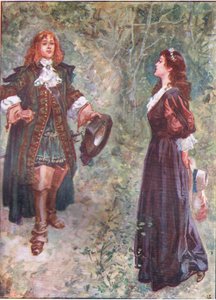 "Nå er jeg til din smak fetter?", fra Lorna Doone pub.by W & R Chambers Ltd, 1921 av Gordon Frederick Browne