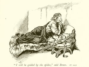 Robert Bruce og edderkoppen av Gordon Frederick Browne