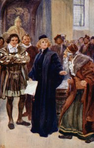 «Vent litt, jøde,» sa Portia av Gordon Frederick Browne